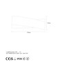Opviq Lámpara de pared 7156 Negro